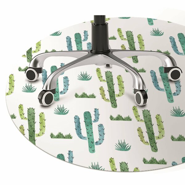 Bureaustoelmat Geschilderde cacti