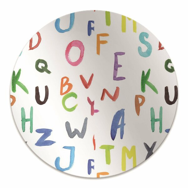 Bureaustoelmat Kleurrijke letters