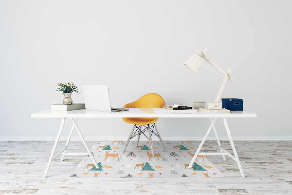 Bureaustoelmat Bosdieren