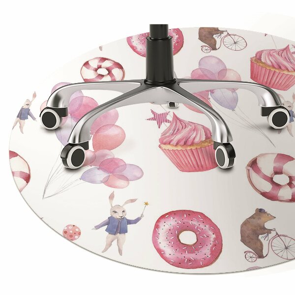 Vloerbeschermer tapijt Snoep en ballonnen