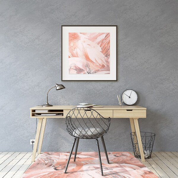 Bureaustoel vloerbeschermer Flamingos