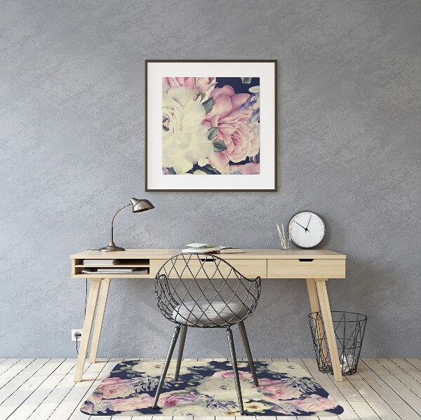 Vloerbeschermer Barokke bloemen