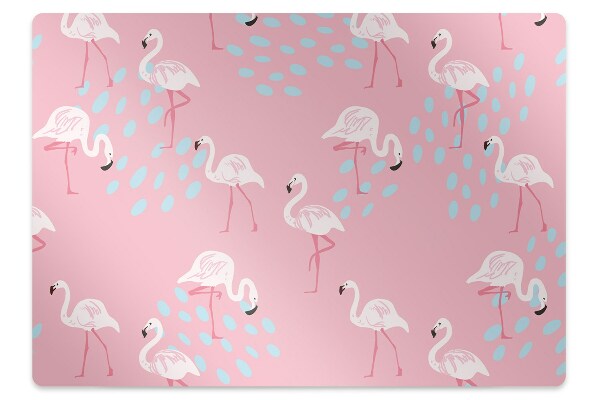 Mótif bureaustoelmat Flamingos