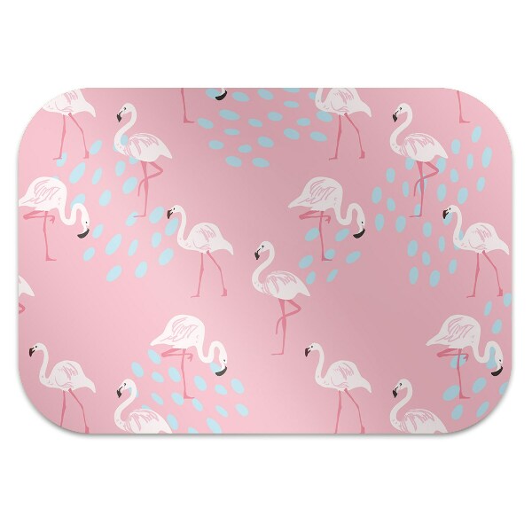 Mótif bureaustoelmat Flamingos