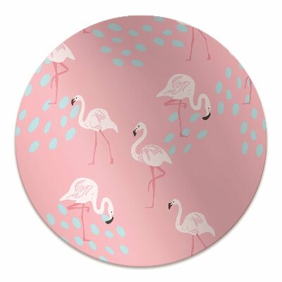 Mótif bureaustoelmat Flamingos