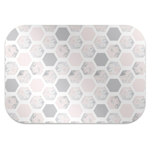 Bureaustoel vloerbeschermer Hexagons