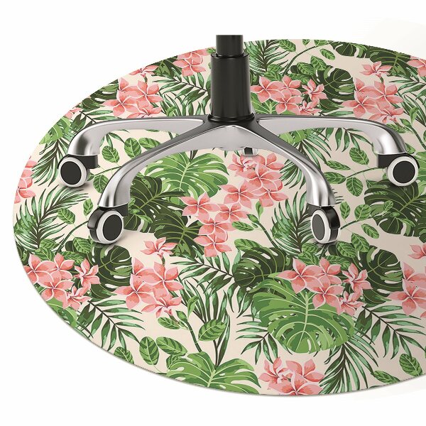 Bureaustoelmat Hibiscus