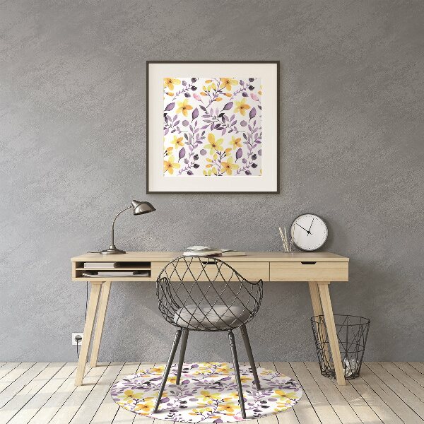 Vloerbeschermer Abstracte bloemen
