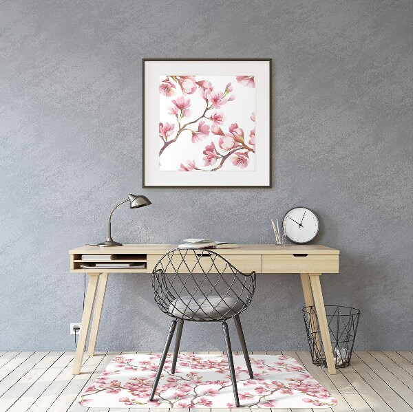 Vloerbeschermer Roze bloemen