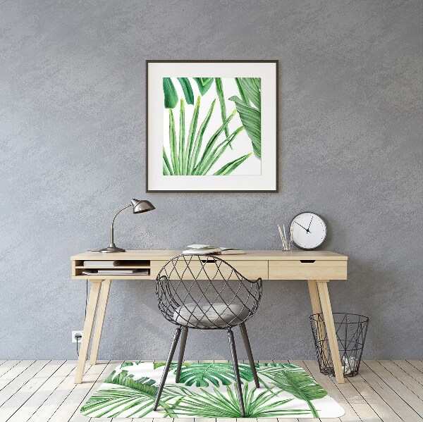 Bureaustoelmat Palm en monster
