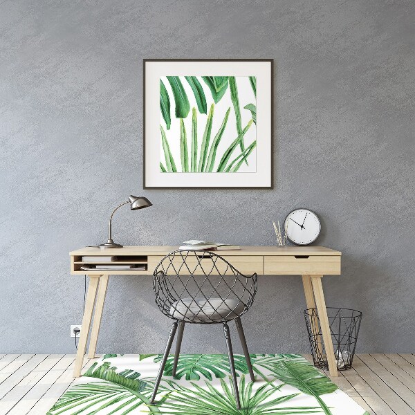 Bureaustoelmat Palm en monster