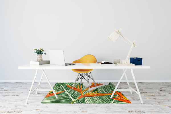 Bureaustoelmat Palm bladeren
