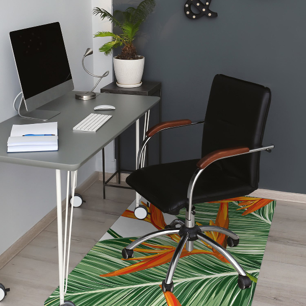 Bureaustoelmat Palm bladeren