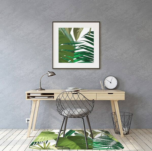 Stoel mat Groene bladeren