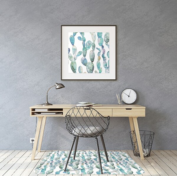 Stoel mat Aquarelcacti