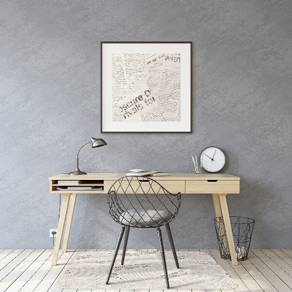 Vloerbeschermer Vintage stijl kranten