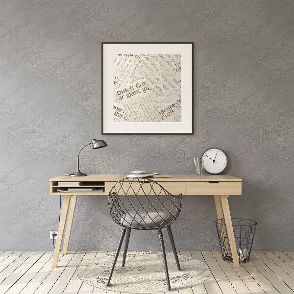 Vloerbeschermer Vintage stijl kranten