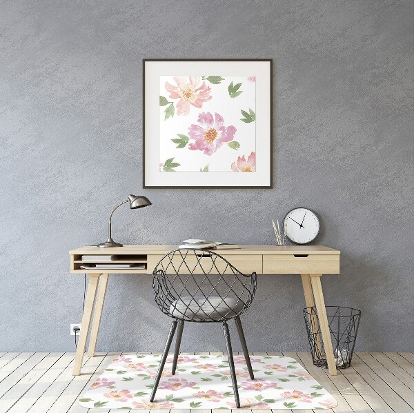 Vloerbeschermer Aquarelbloemen