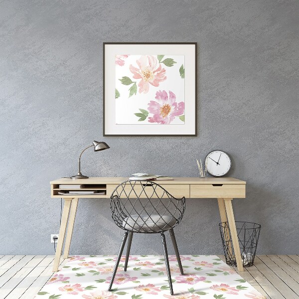 Vloerbeschermer Aquarelbloemen