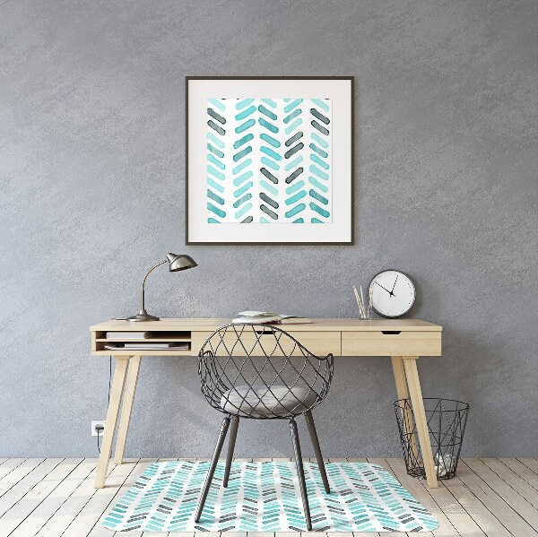 Vloerbeschermer Aquarel met visgraat