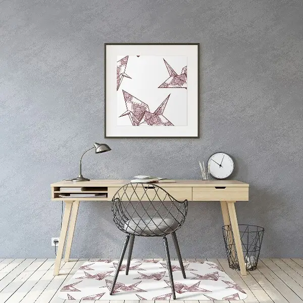 Vloerbeschermer Origami vogels