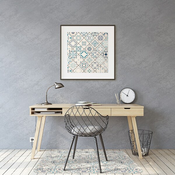 Stoel mat Tegelscompositie