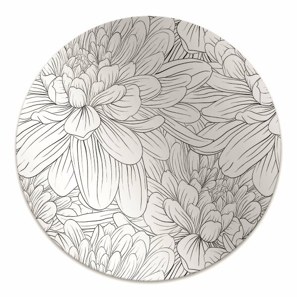 Vloerbeschermer Geschetste bloemen