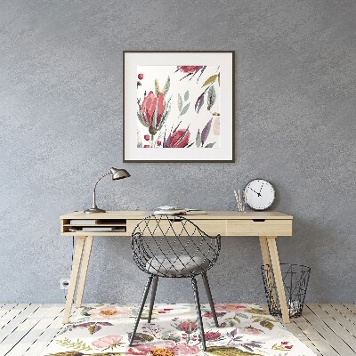 Stoel mat Vintage veldbloemen