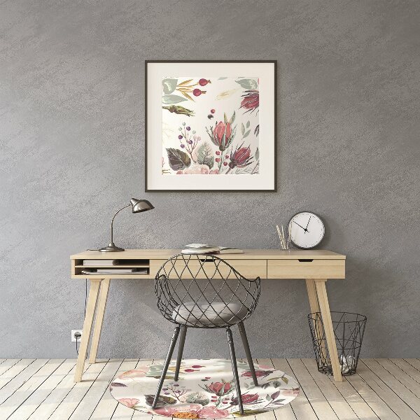Stoel mat Vintage veldbloemen