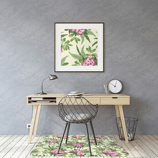 Vloerbeschermer Tropische bloemen