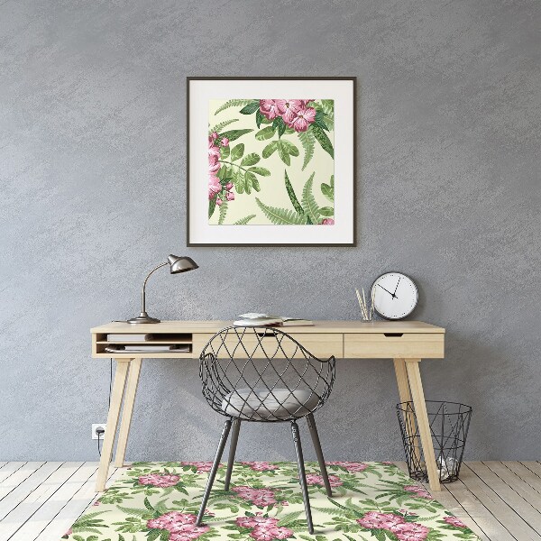 Vloerbeschermer Tropische bloemen