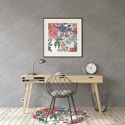 Vloerbeschermer Kleurrijke bloemen