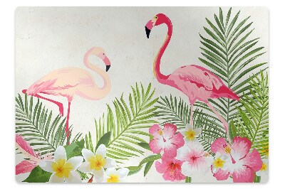 Stoel mat Twee flamingo's