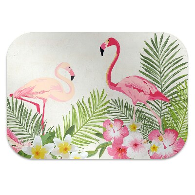 Stoel mat Twee flamingo's