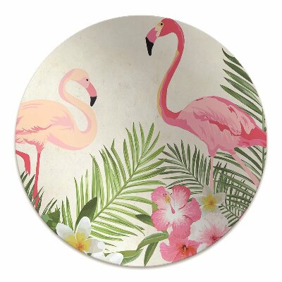 Stoel mat Twee flamingo's