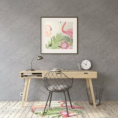 Stoel mat Twee flamingo's