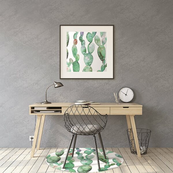 Stoel mat Aquarelcacti