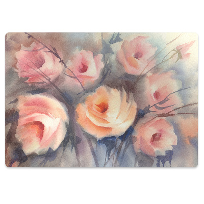 Stoel mat Oranje rozen