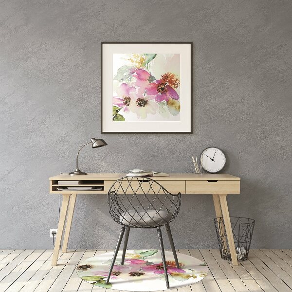 Stoel mat Boeket bloemen