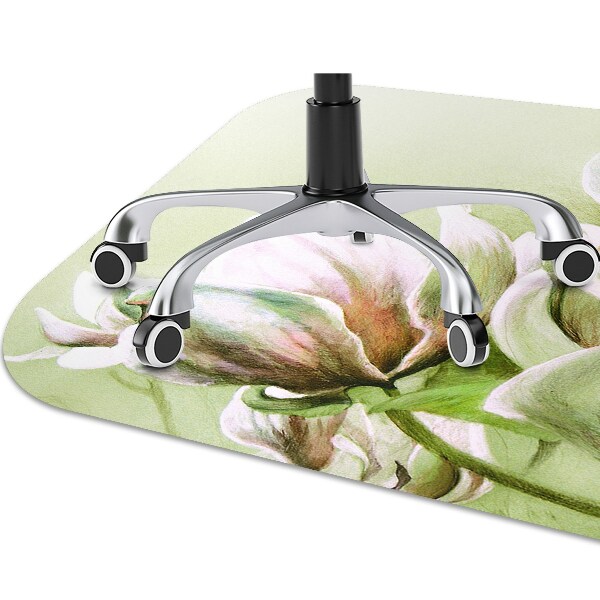 Mótif bureaustoelmat Magnolia -bloemen