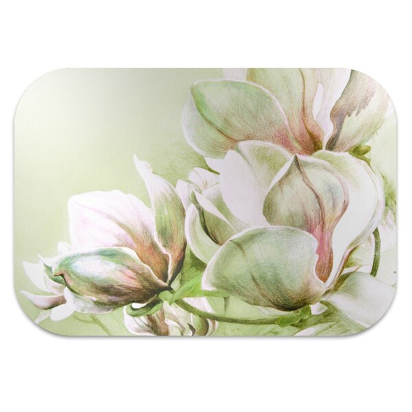 Mótif bureaustoelmat Magnolia -bloemen