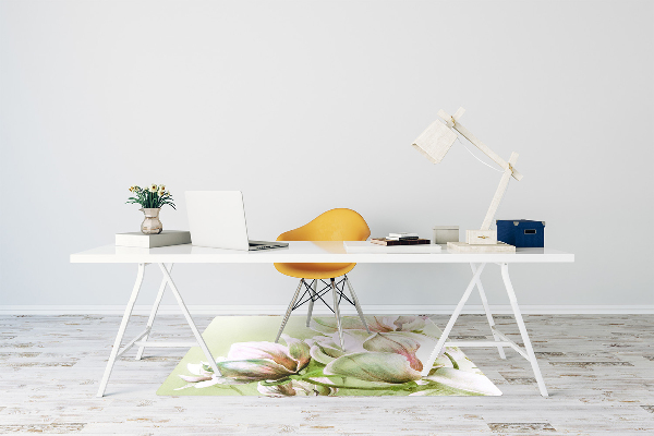 Mótif bureaustoelmat Magnolia -bloemen