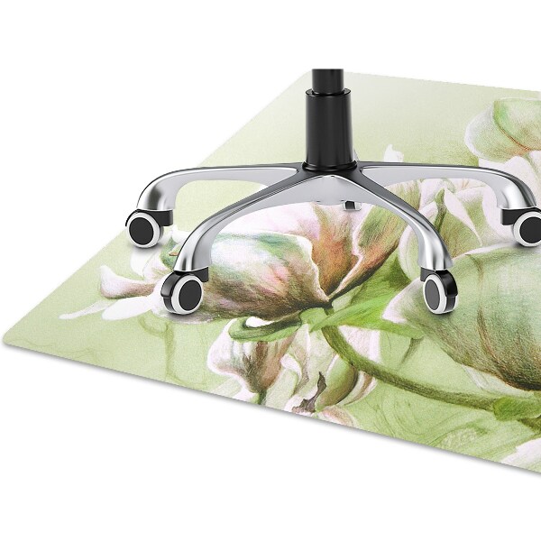Mótif bureaustoelmat Magnolia -bloemen