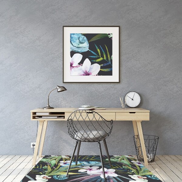 Vloerbeschermer Blauwe kameleon
