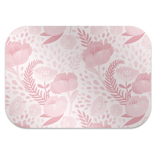 Vloerbeschermer Roze papavers