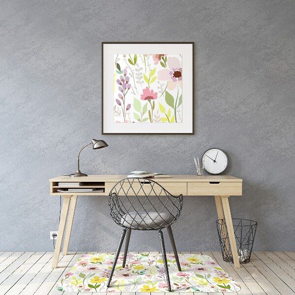Vloerbeschermer Kleurrijke bloemen