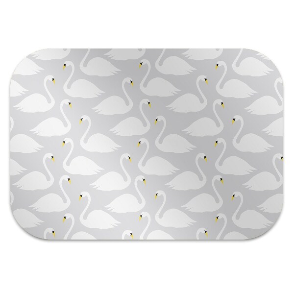 Stoel mat Witte zwanen