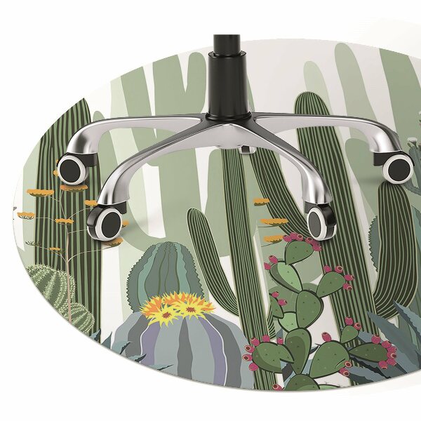 Bureaustoel vloerbeschermer Bloeiende cactussen