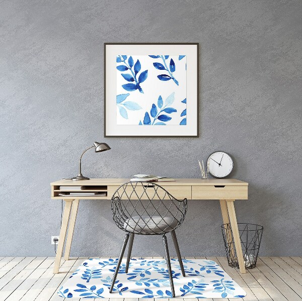 Vloerbeschermer Blauwe waterverf
