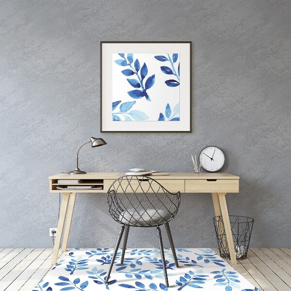 Vloerbeschermer Blauwe waterverf